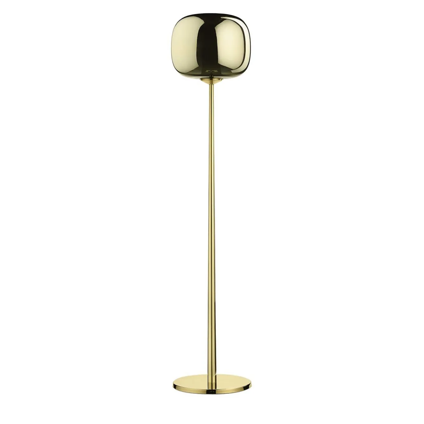 Dusk Dawn Brass Floor Lamp by Branch