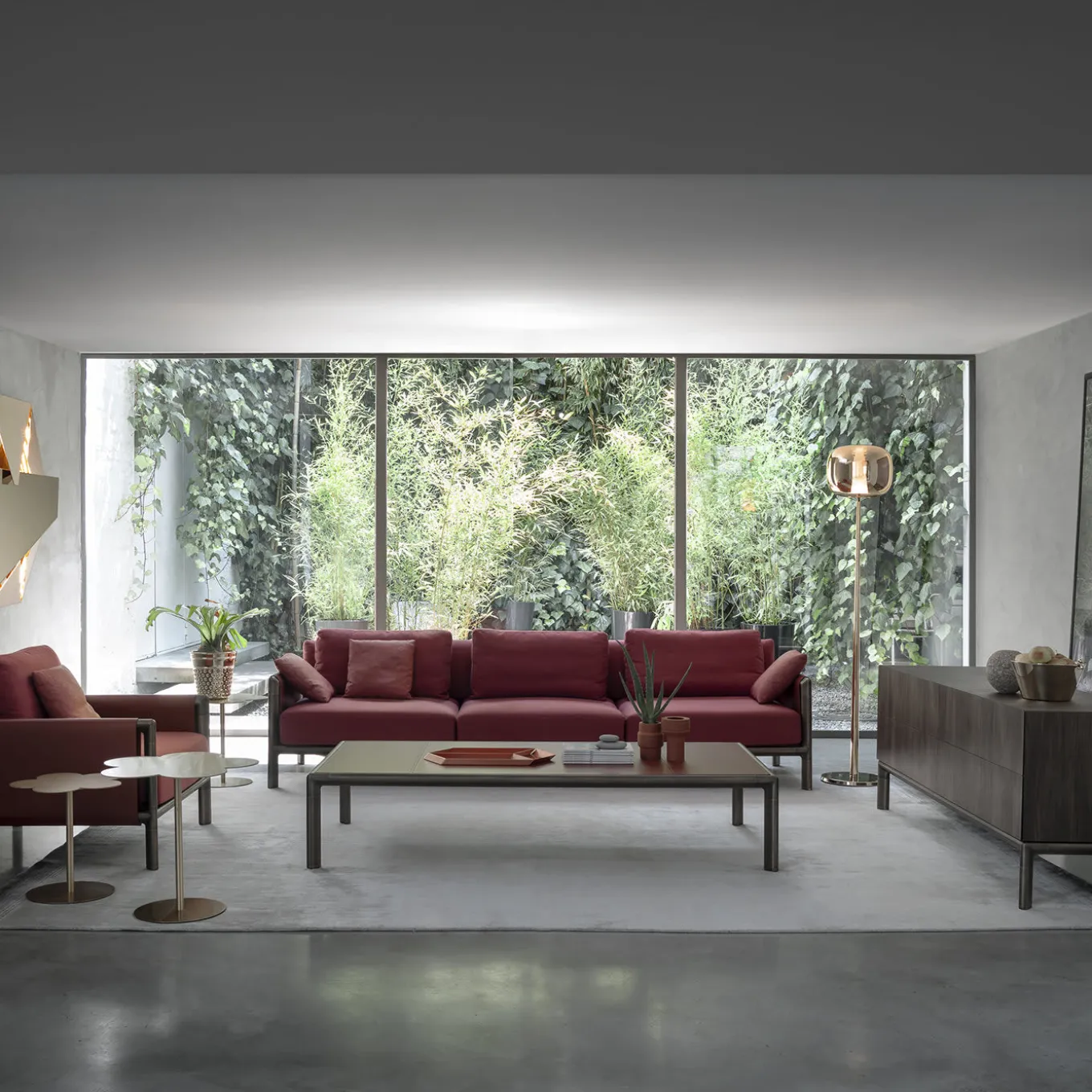 Dusk Dawn Brass Floor Lamp by Branch