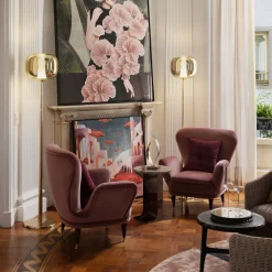 Dusk Dawn Brass Floor Lamp by Branch