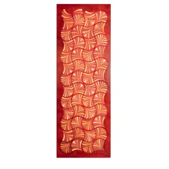 Dynasty Flutter Red Leather Decorative Panel