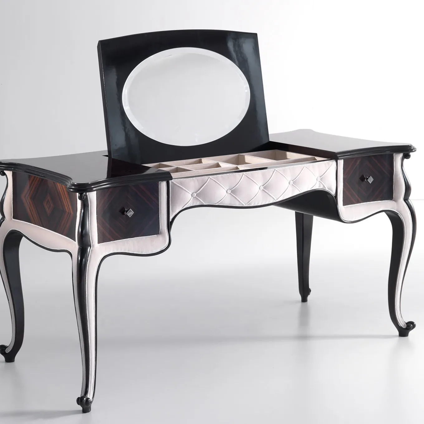 Ebony and Cherry Vanity Table