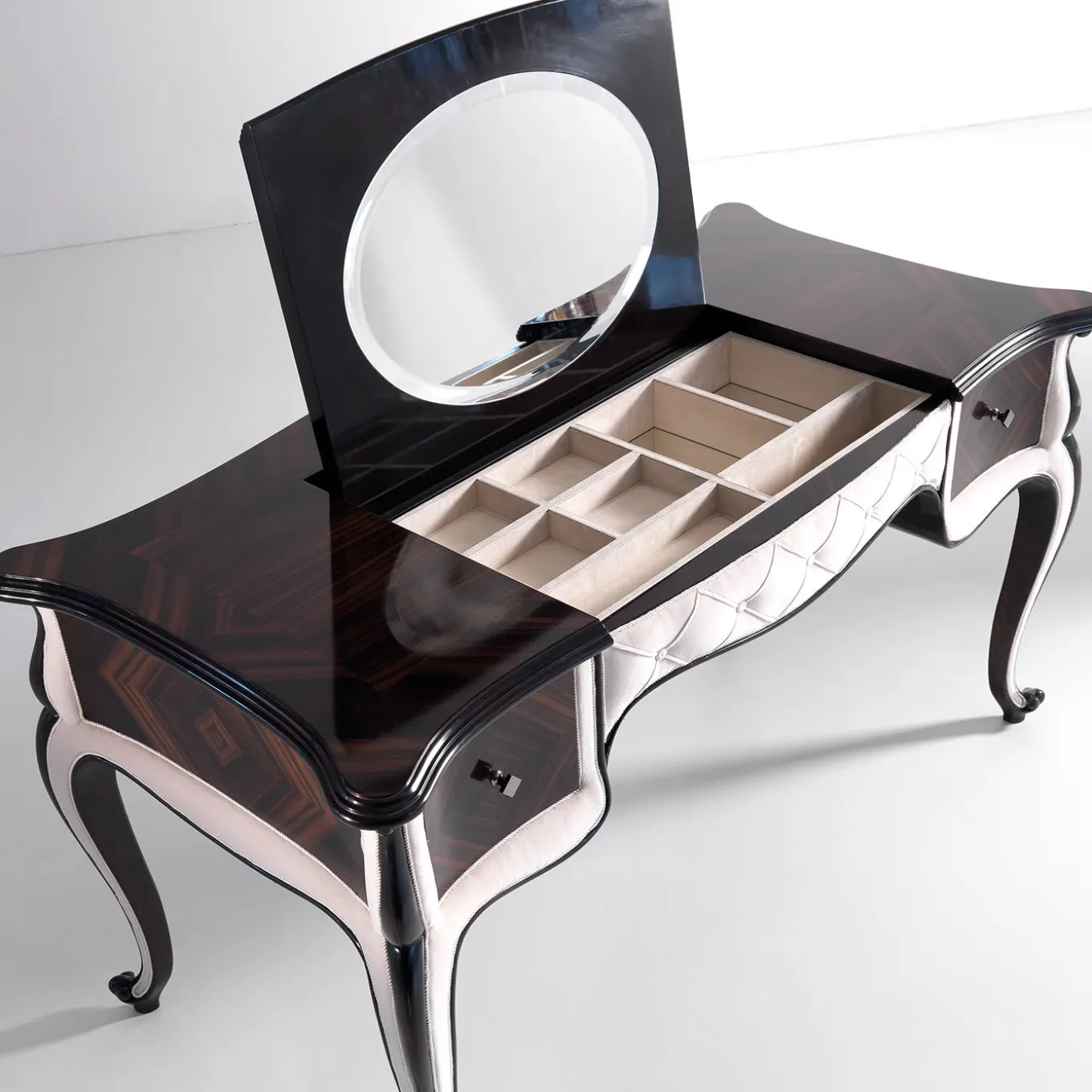 Ebony and Cherry Vanity Table