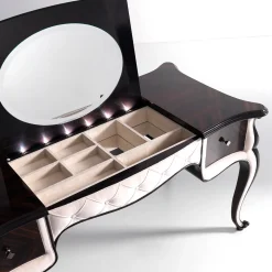Ebony and Cherry Vanity Table