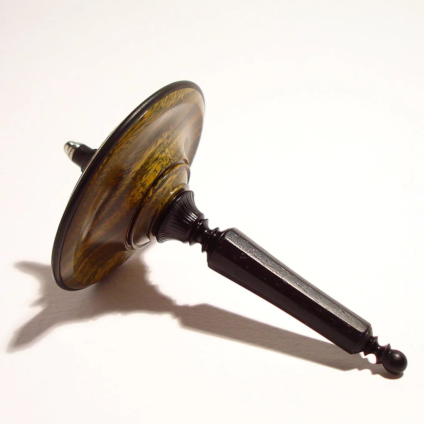 Ebony and Lignum Vitae Spinning Top