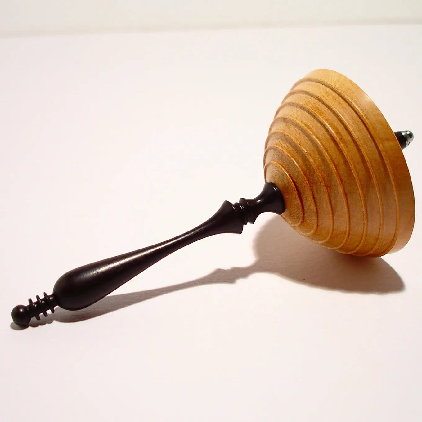 Ebony and Maple Spinning Top #3