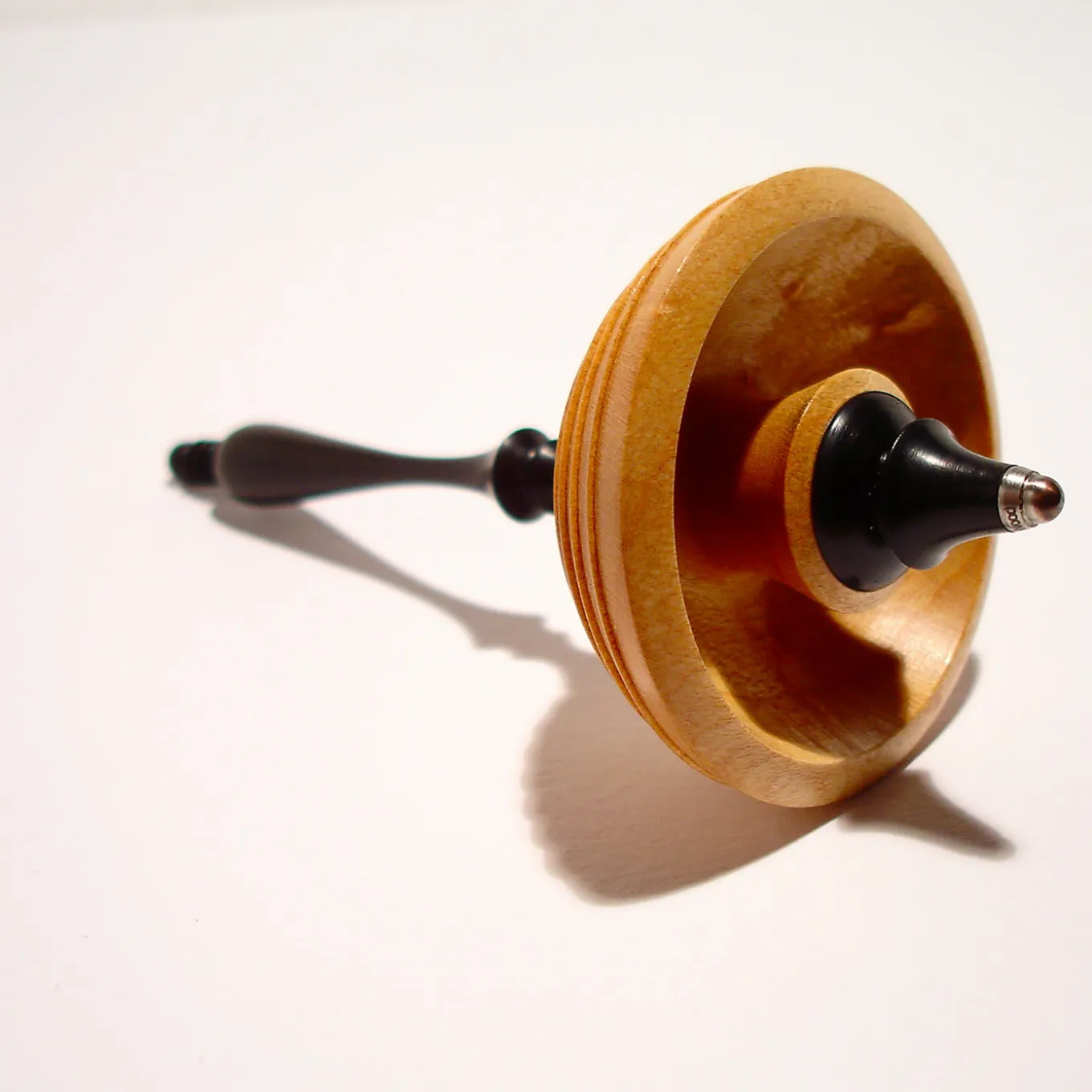 Ebony and Maple Spinning Top #3