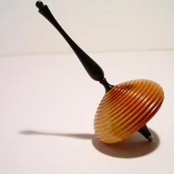 Ebony and Maple Spinning Top #2