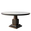 Ebony and Marble Round Table