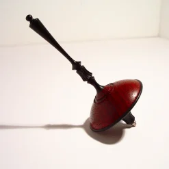 Ebony and Padauk Spinning Top