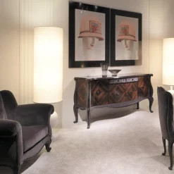 Ebony and Velvet Sideboard