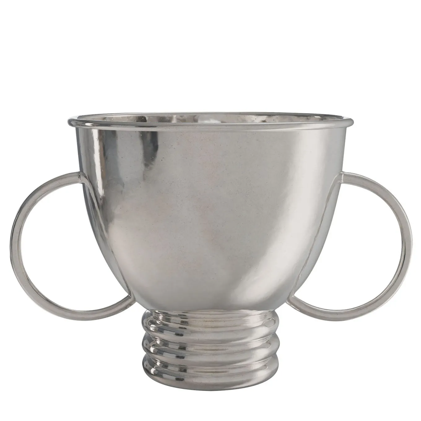 Echo V2 Large Silver Pewter Wine Basket