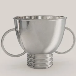 Echo V2 Large Silver Pewter Wine Basket