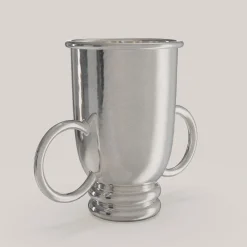 Echo V1 Small Silver Pewter Wine Basket