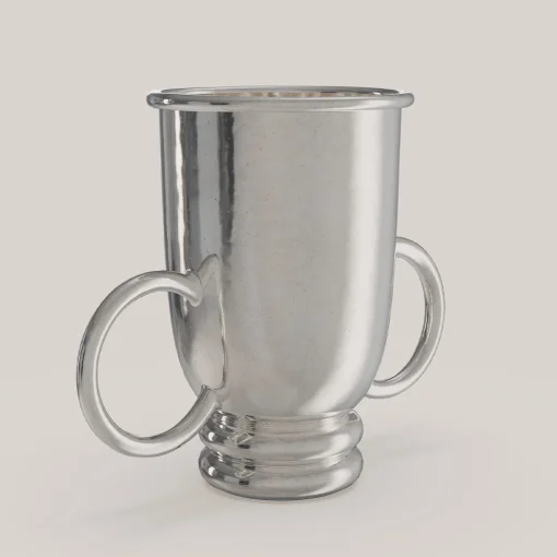 Echo V1 Small Silver Pewter Wine Basket