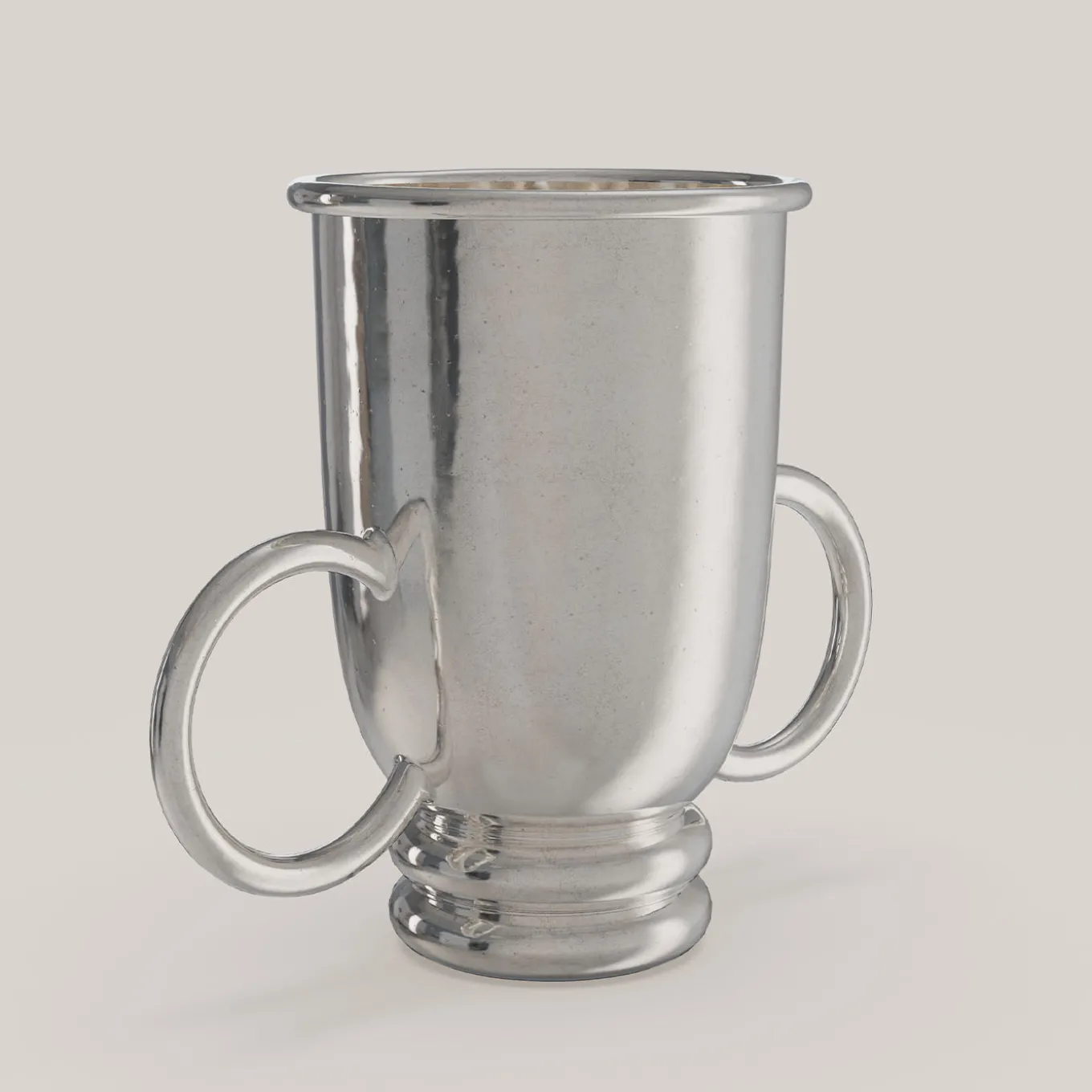 Echo V1 Small Silver Pewter Wine Basket