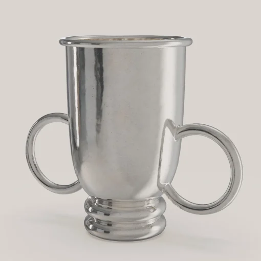 Echo V1 Small Silver Pewter Wine Basket