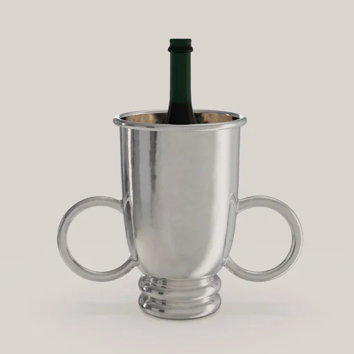 Echo V1 Small Silver Pewter Wine Basket