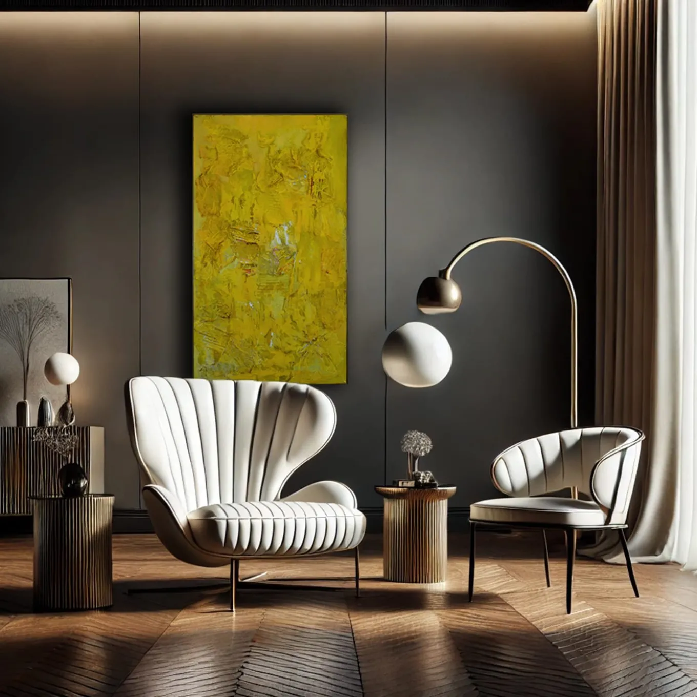 Echoes of Light Abstract Painting by Giuseppe Caiafa
