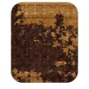 Eclectic Rug in Deep Brown and Gold Tones