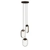 Eclisse Onyx Three-Light Chandelier by Sheree Stuart Design