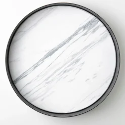 Eclittica White Carrara Round Tray