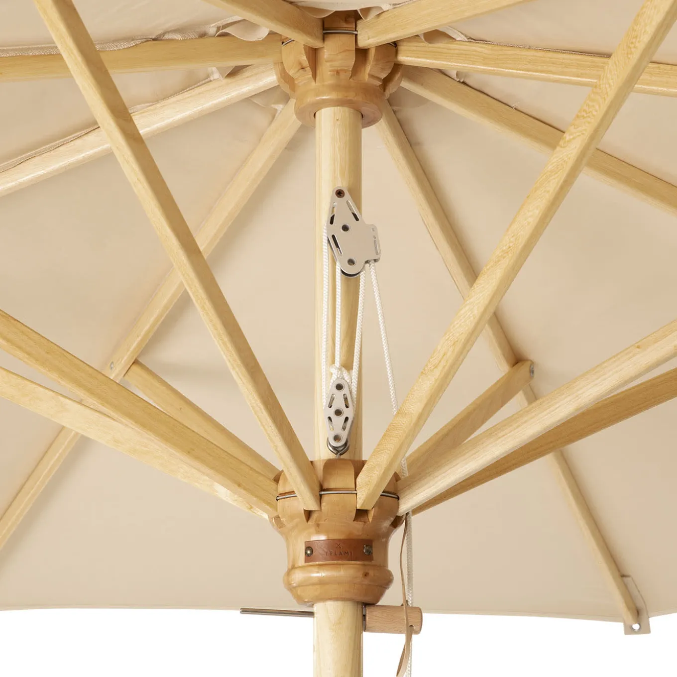 Ecru Round Outdoor Umbrella