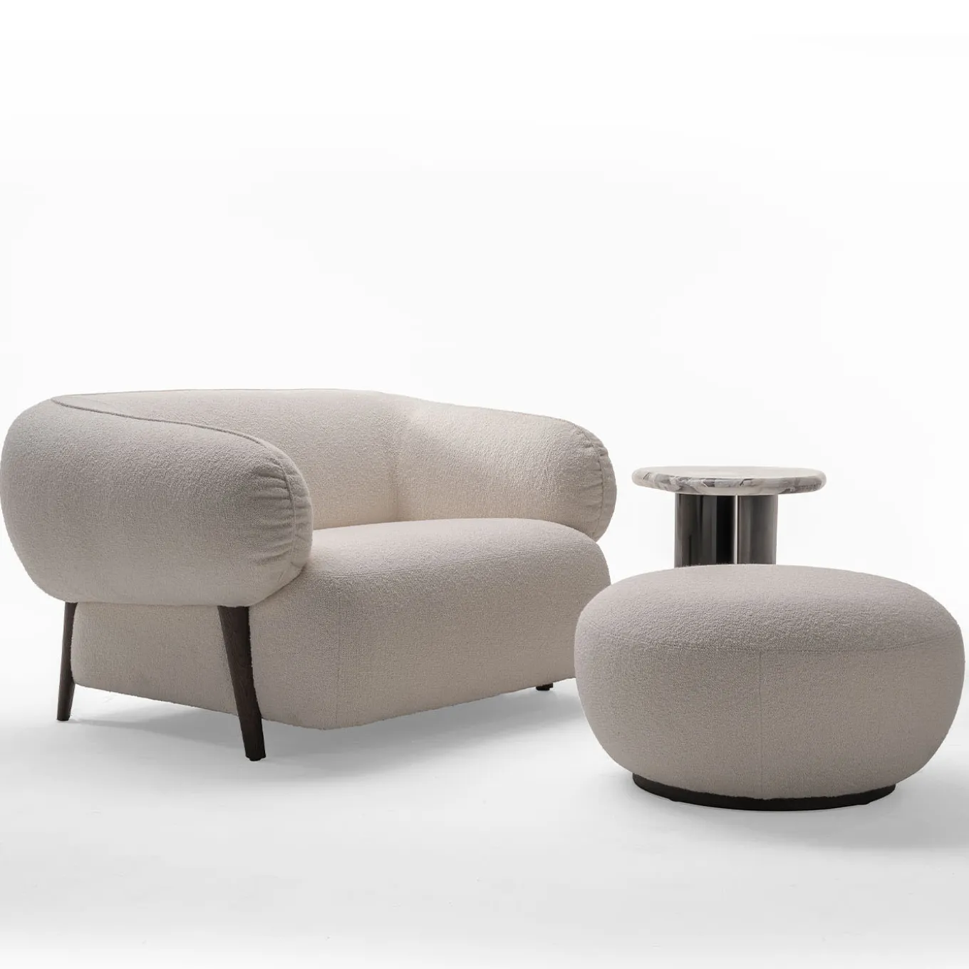 ED/50 003 Carol White Pouf