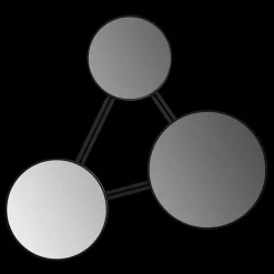 ED032 Black Wall Mirror