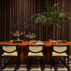 Eden Large Gold Glass Candleholder