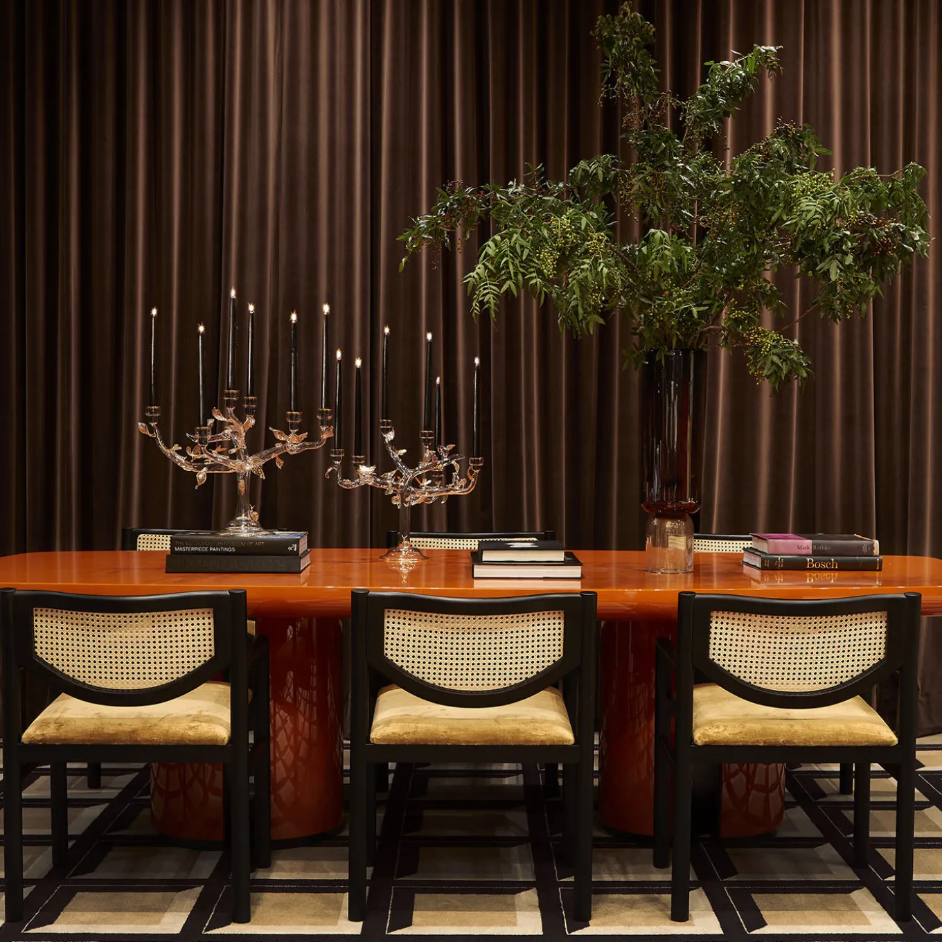 Eden Large Gold Glass Candleholder