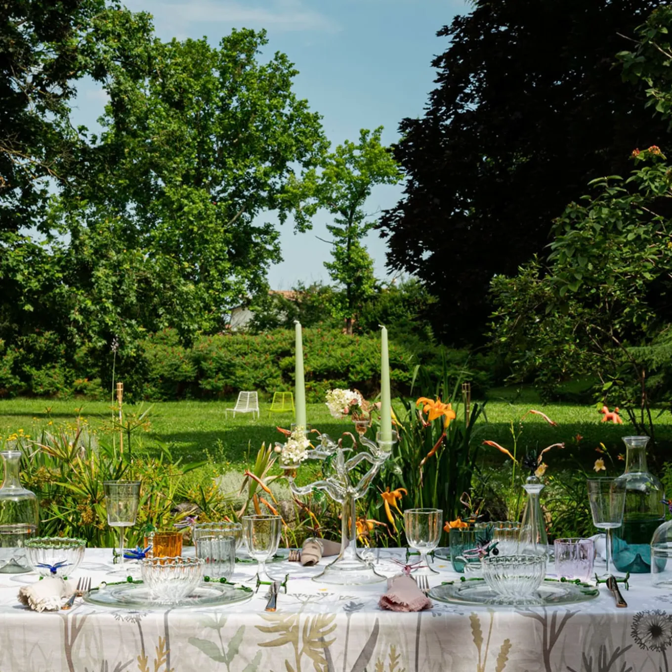 Eden Medium Glass Candleholder