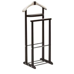 Edoardo Brown Leather and Cashmere Valet