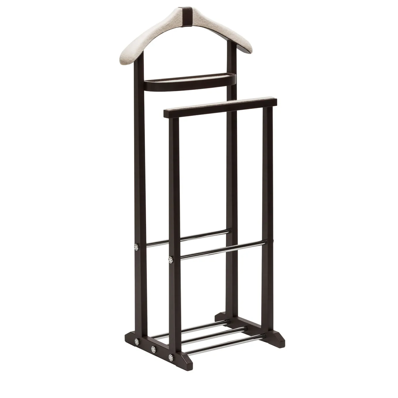 Edoardo Brown Leather and Cashmere Valet