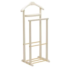 Edoardo White Leather Valet