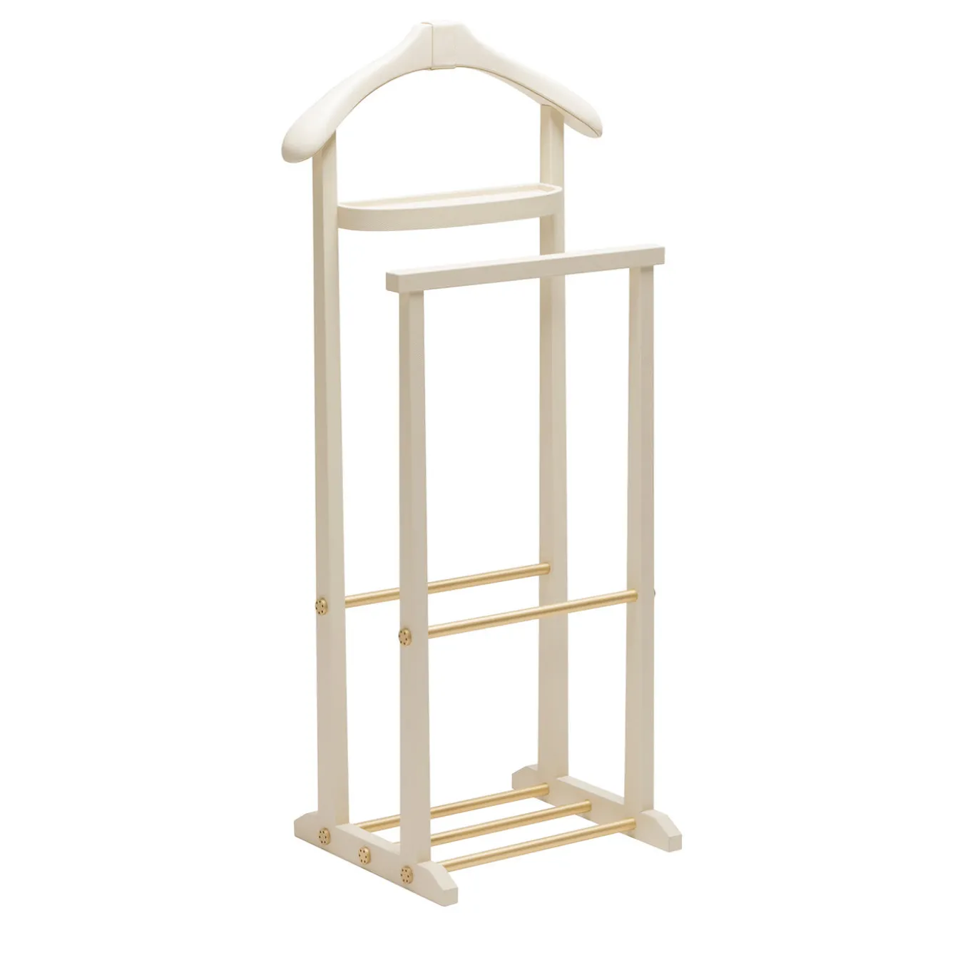 Edoardo White Leather Valet