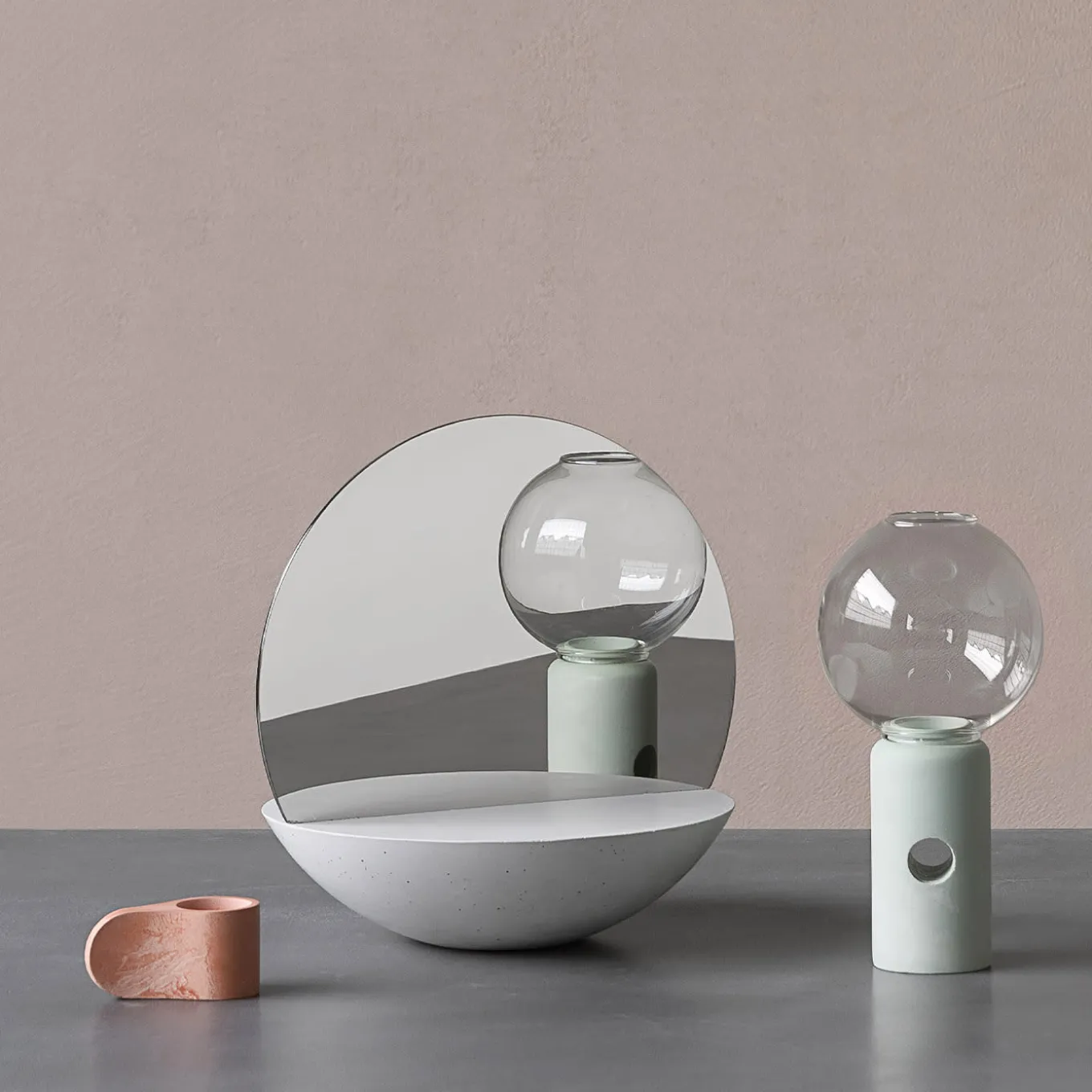 Efesto Salvia Green Candle Holder