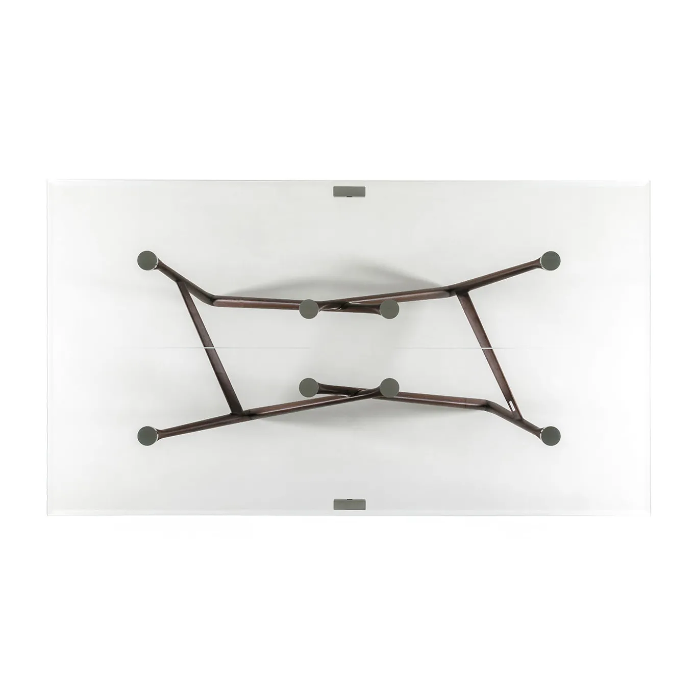 Effetto 71 Wenge wood And Glass Top Table Tennis And Dining Table