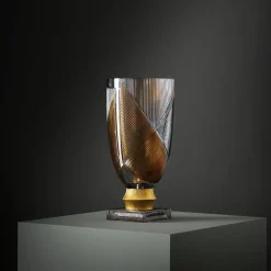 Egeria Small Gold Crystal Decorative Vase