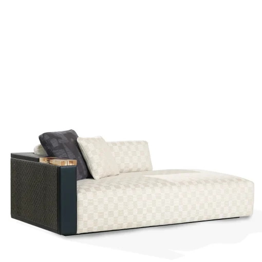 Egon Discipline and aida leather Chaise Longue