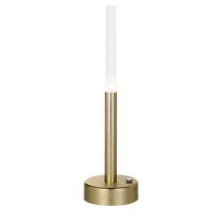 Eklé Brushed Gold Portable Lamp