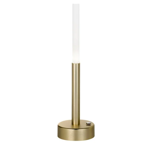 Eklé Brushed Gold Portable Lamp