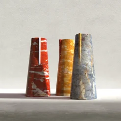 Elara Breccia di Versailles & Yellow Siena Vase