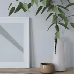 Elara White Carrara & Verde Alpi Vase