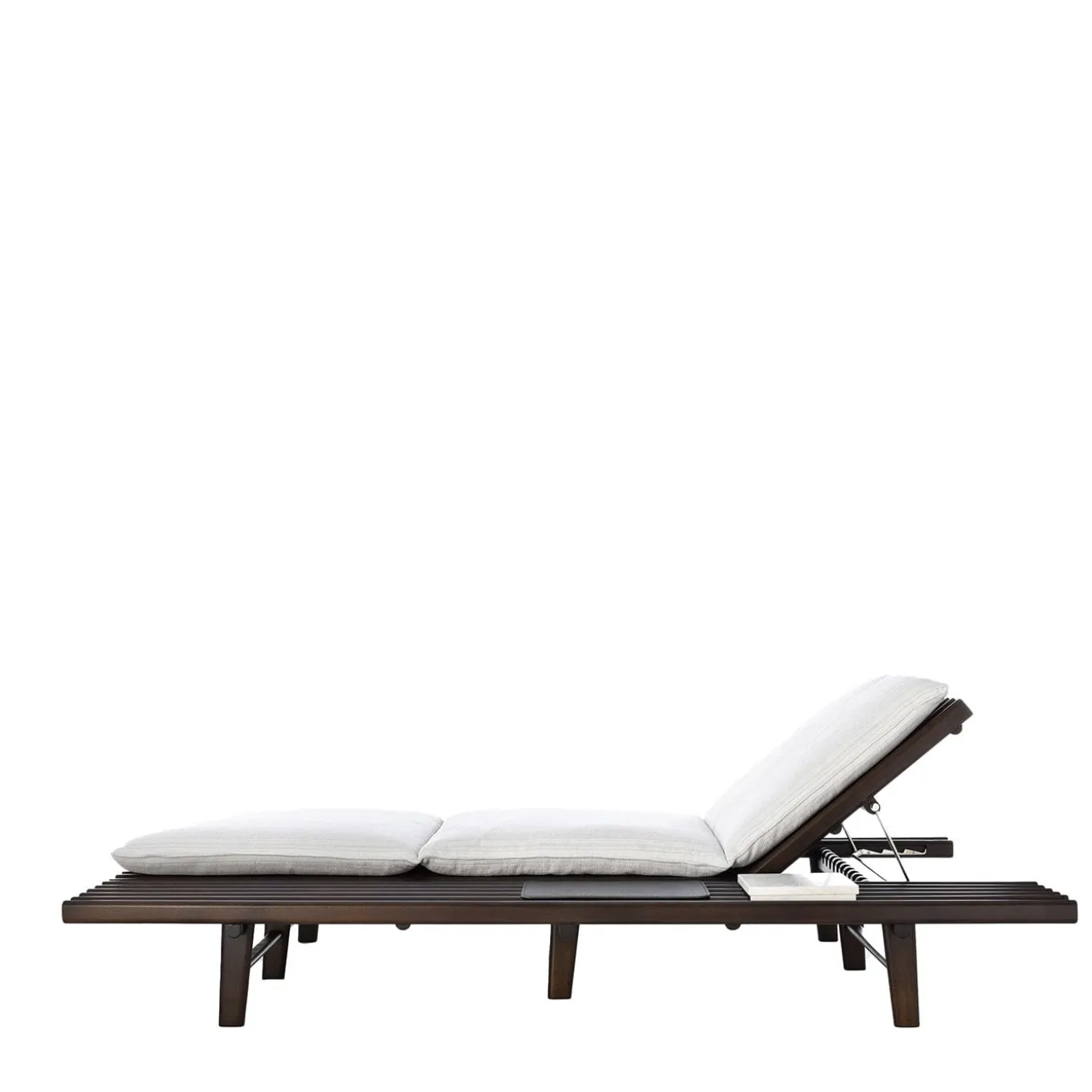 Elba Dark Brown & White Sunbed by Massimo Castagna