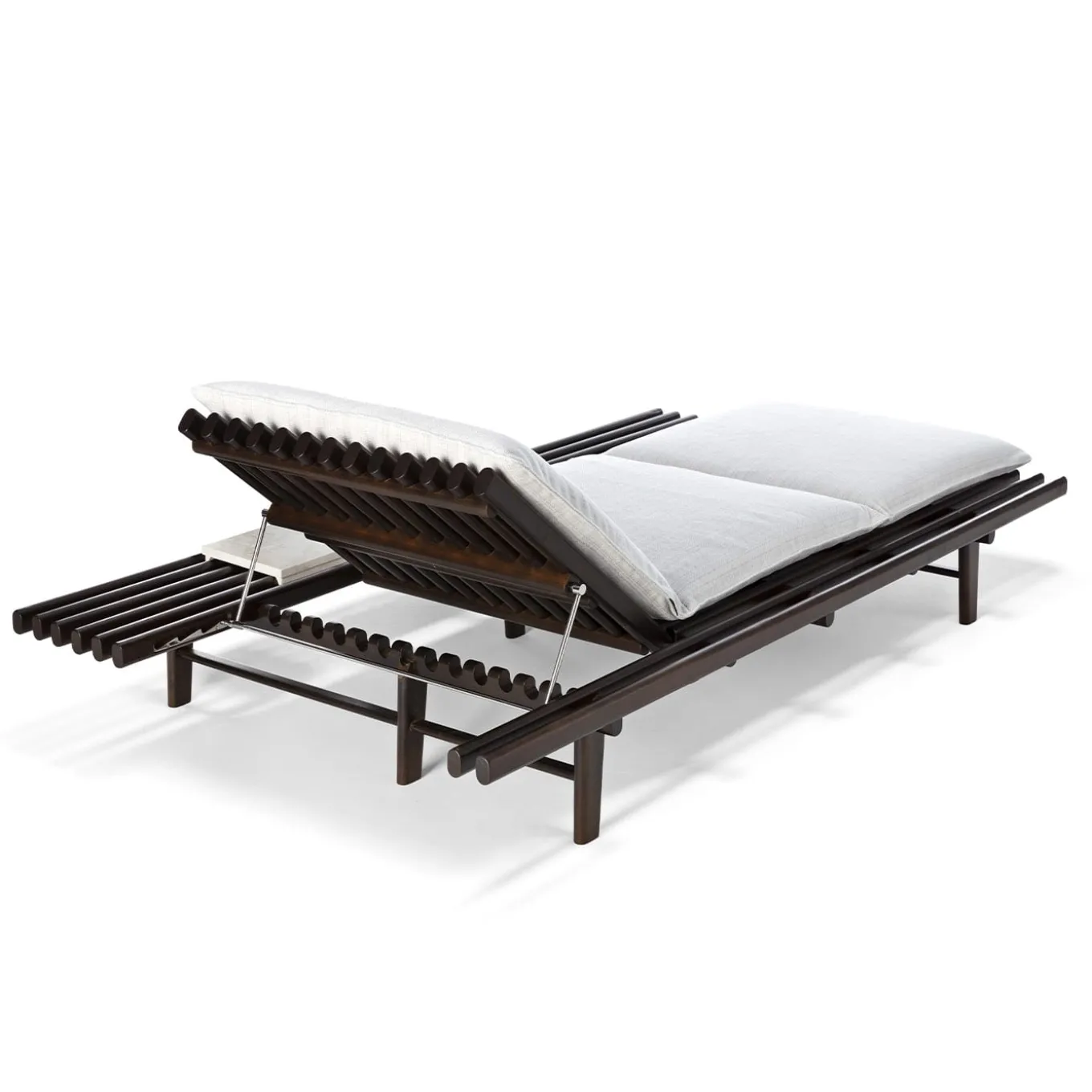 Elba Dark Brown & White Sunbed by Massimo Castagna