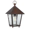 Elena Square Burnished Brass Lantern