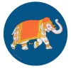 Elephant Set of 2 Blue Placemats