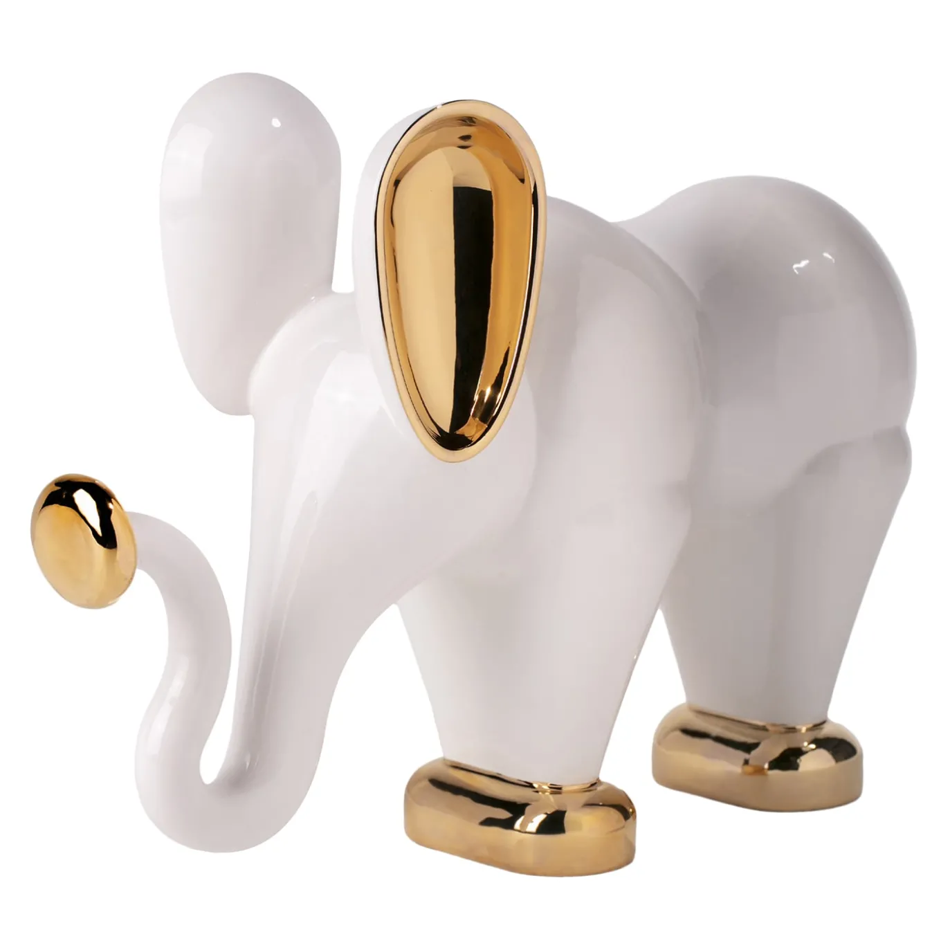 Elio White Sculpture Bookend