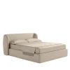Elisa 905 Beige Upholstered Bed with Storage