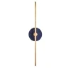 Elite Stick Polished brass and Sodalite Wall Sconce